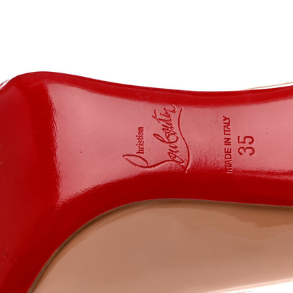 Christian Louboutin Patent Pigalle Follies 85mm Pumps 35 Nude 7 of 12