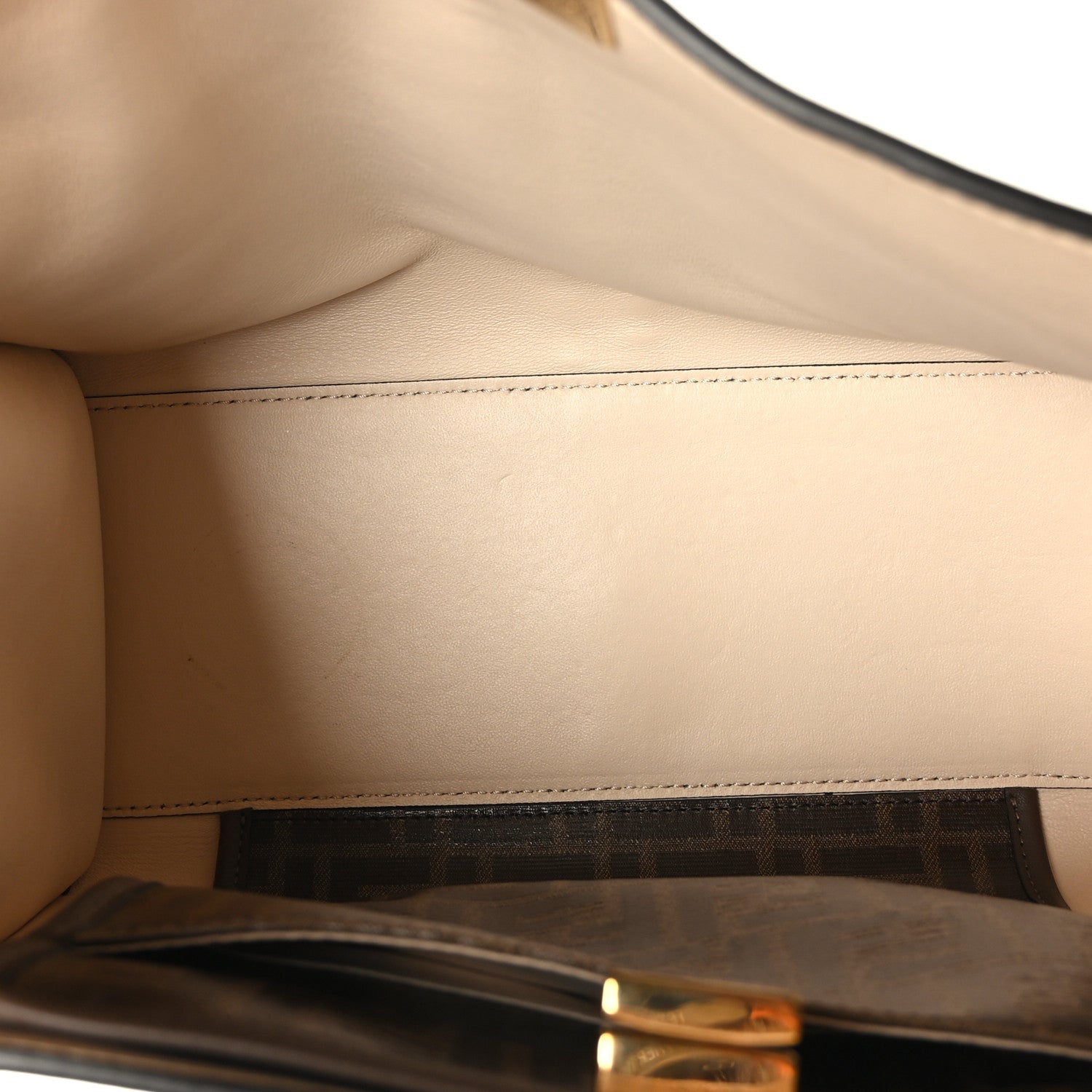 Fendi Vitello Seta Century Medium Peekaboo Mandorlo 5 of 8
