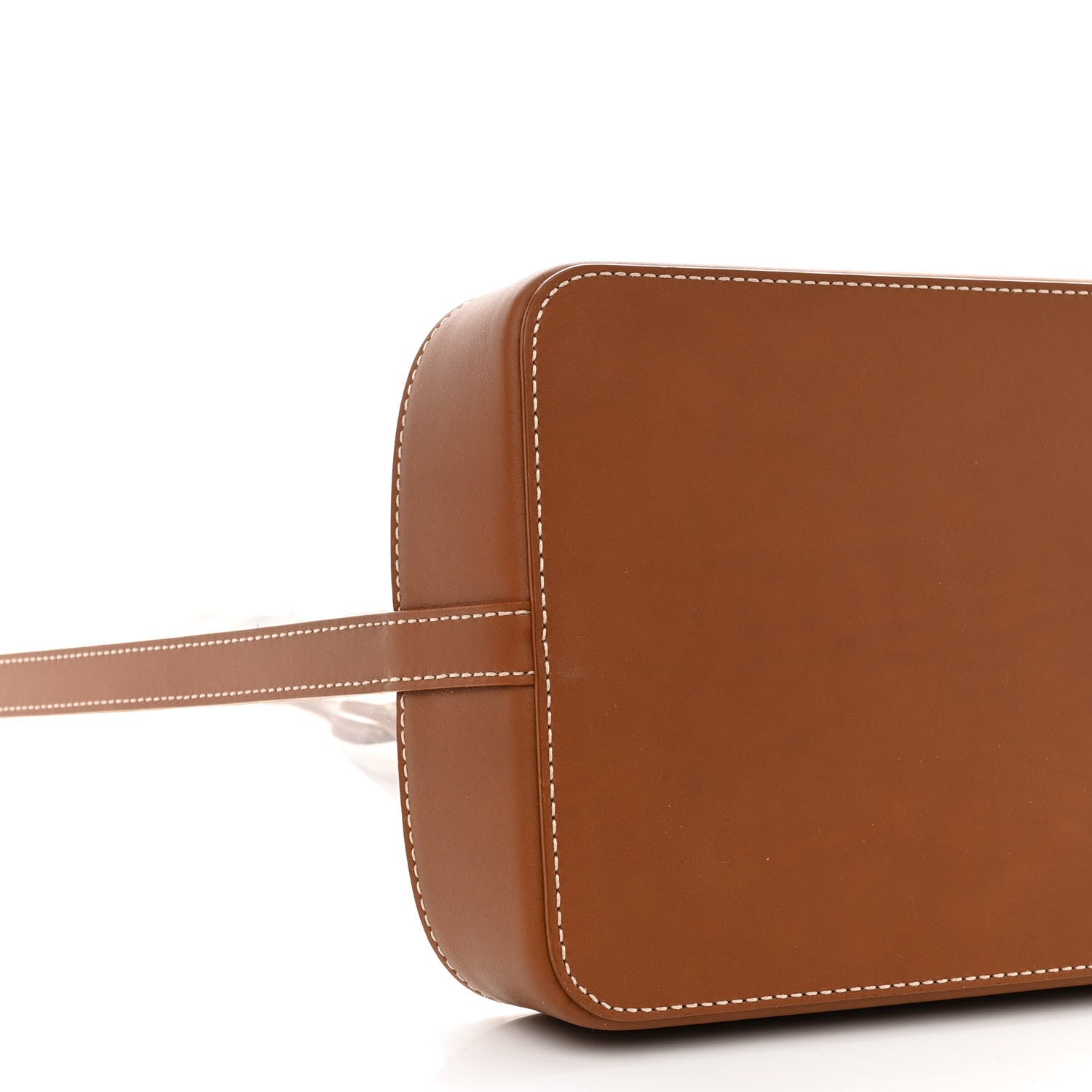 Saint Laurent Calfskin Vinyl Cabas Tote Brown 11 of 12