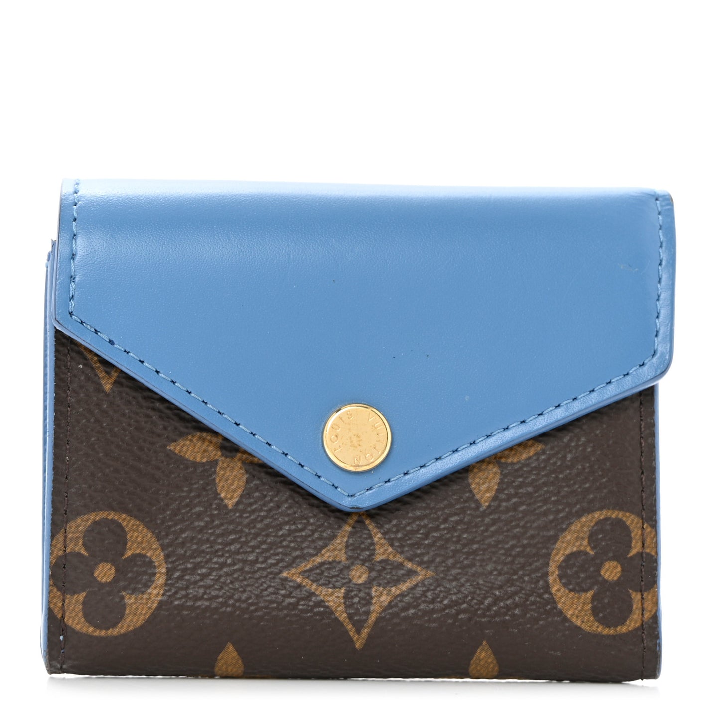 Monogram Zoe Wallet Blue Jean