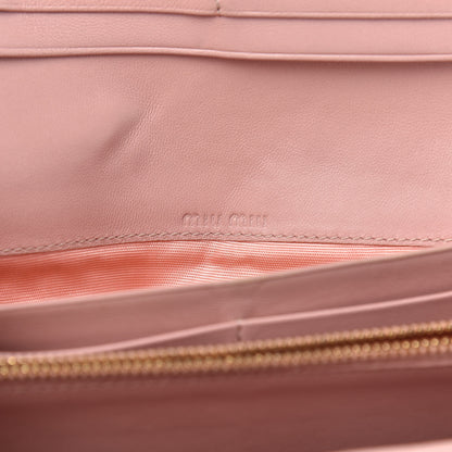 Miu Miu Nappa Matelasse Flap Wallet Orchidea 6 of 11