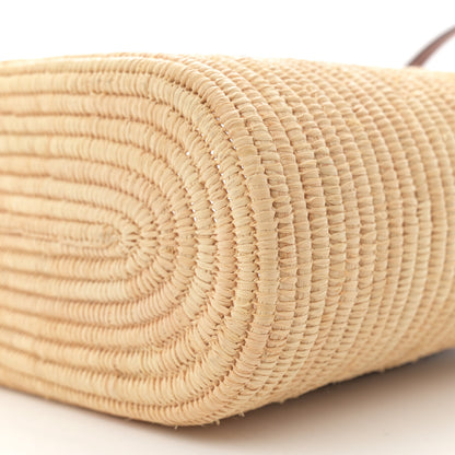 Loewe Raffia Small Square Basket Tote Bag Natural Tan 9 of 10