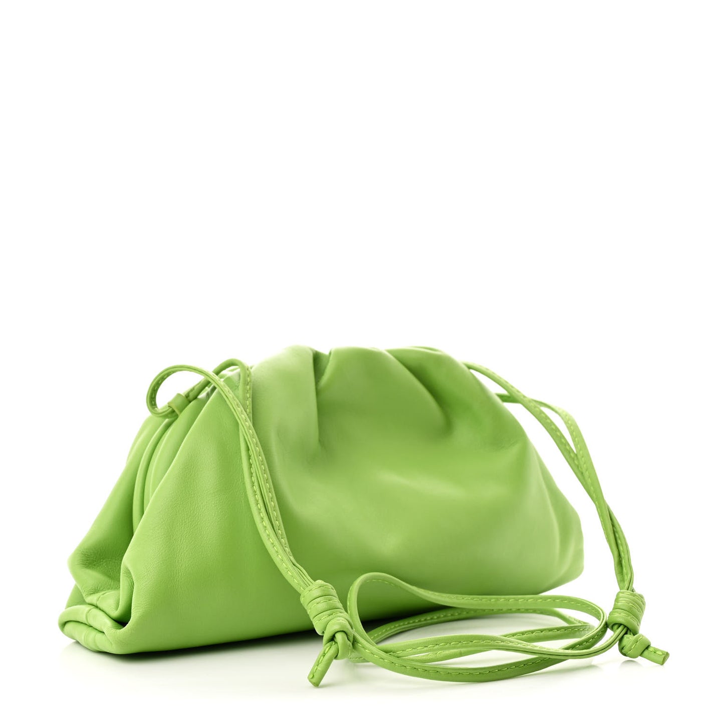 Butter Calfskin The Mini Pouch Acid Green