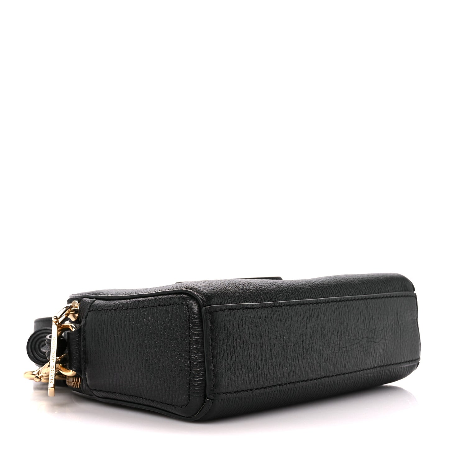 Calfskin Shutter Camera Crossbody Bag Black
