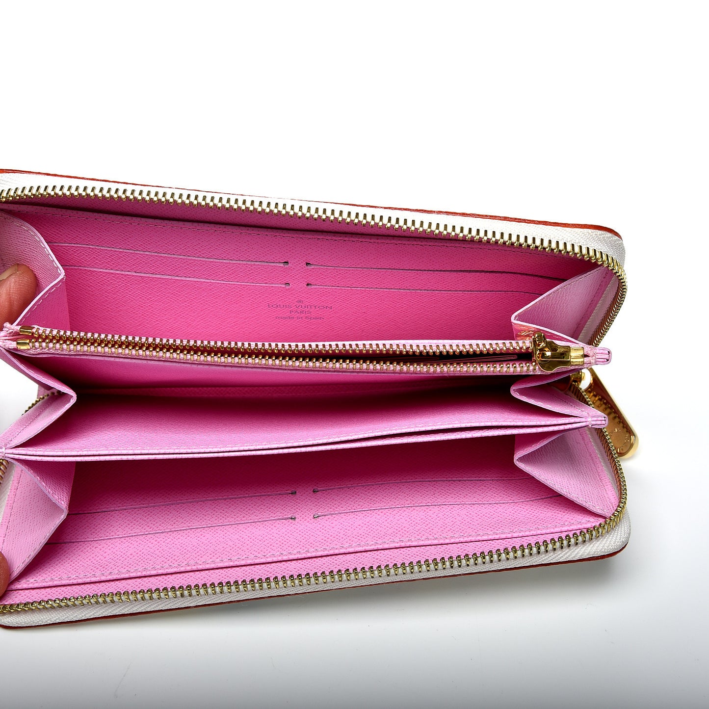 Monogram Multicolor Zippy Wallet White Litchi