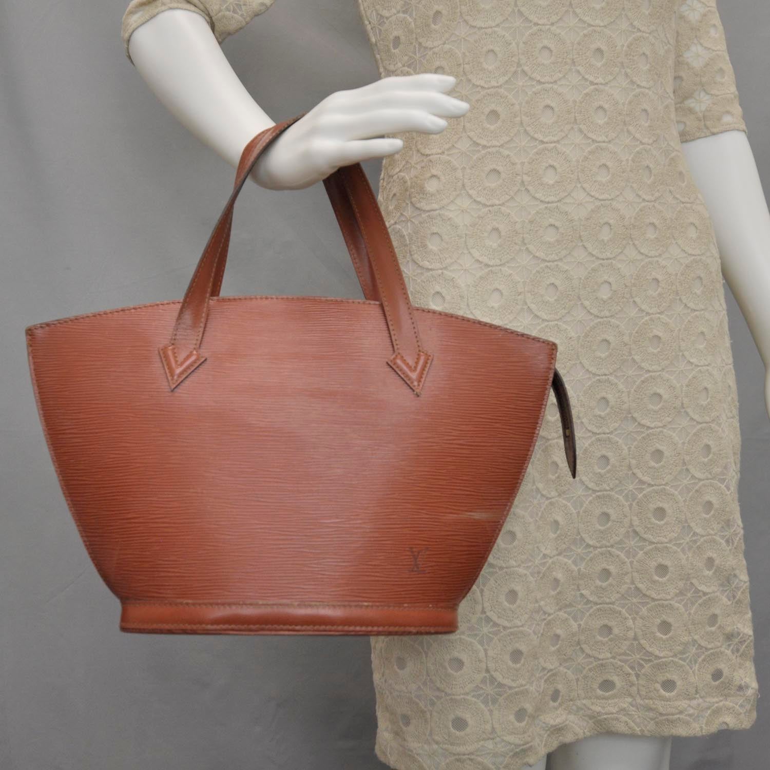 Louis Vuitton Epi Saint Jacques Shoulder Bag Tote Fawn 2 of 11