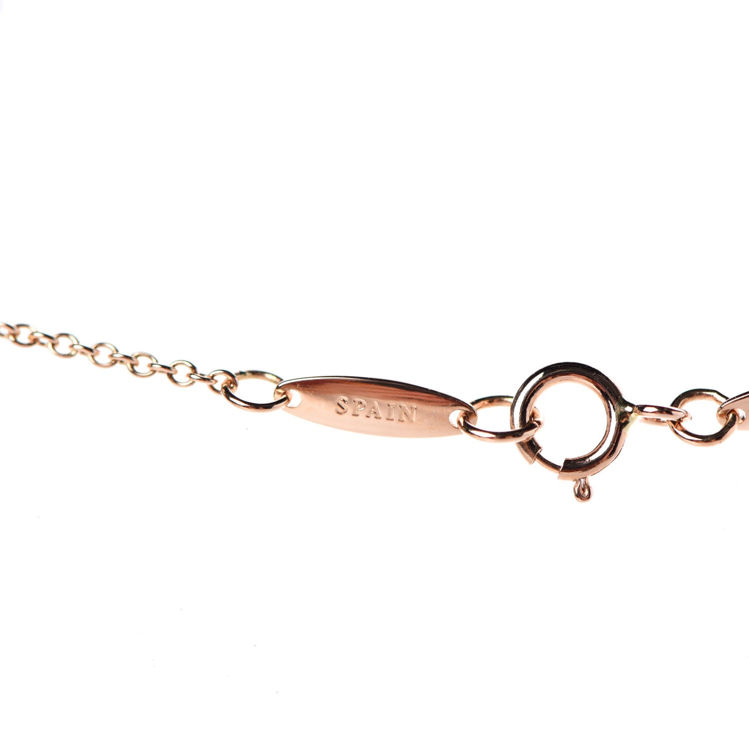Tiffany 18K Rose Gold Diamond .03ct Elsa Peretti Diamonds by the Yard Pendant Necklace 7 of 8