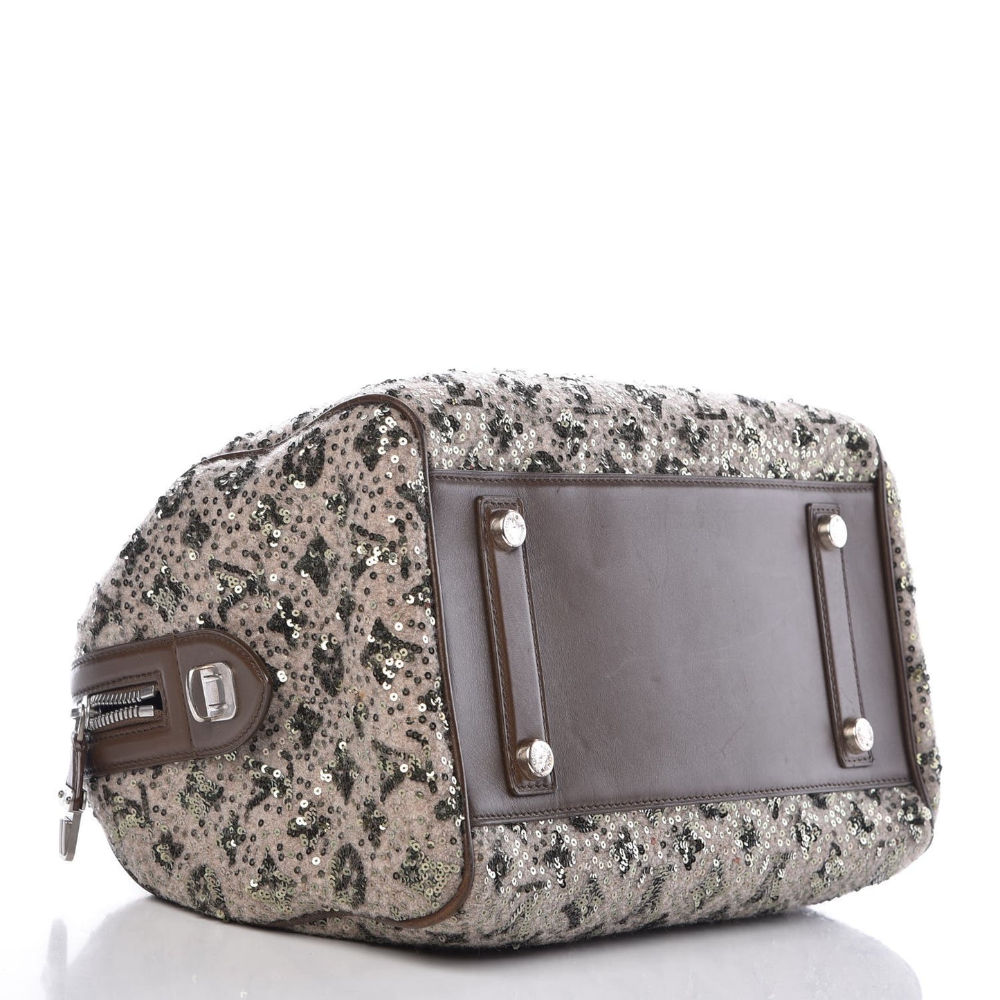 Sequin Monogram Sunshine Express Speedy Kaki
