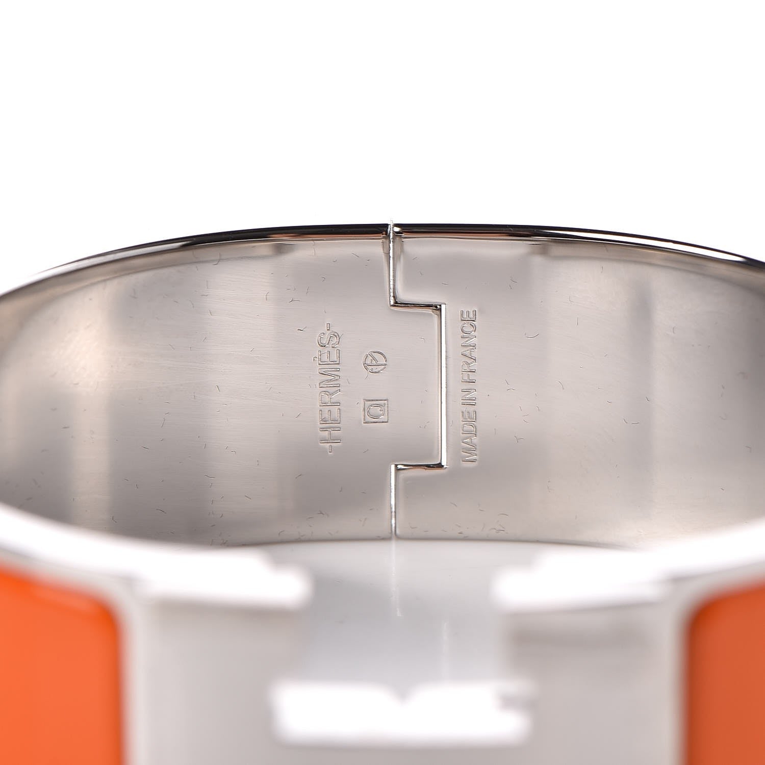 Hermes Enamel Wide Clic Clac H Bracelet PM Orange 4 of 4