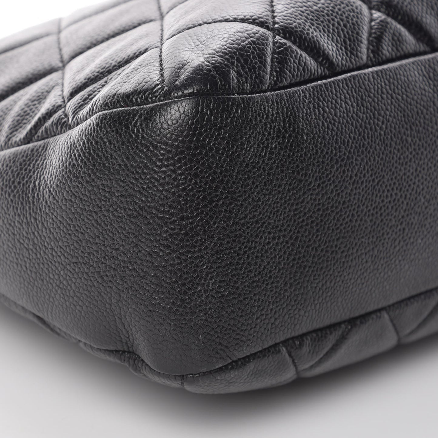 Caviar Quilted Timeless CC Soft Tote Black