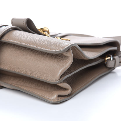Chloe Shiny Grained Calfskin Medium Aby Day Shoulder Bag Motty Grey 8 of 9
