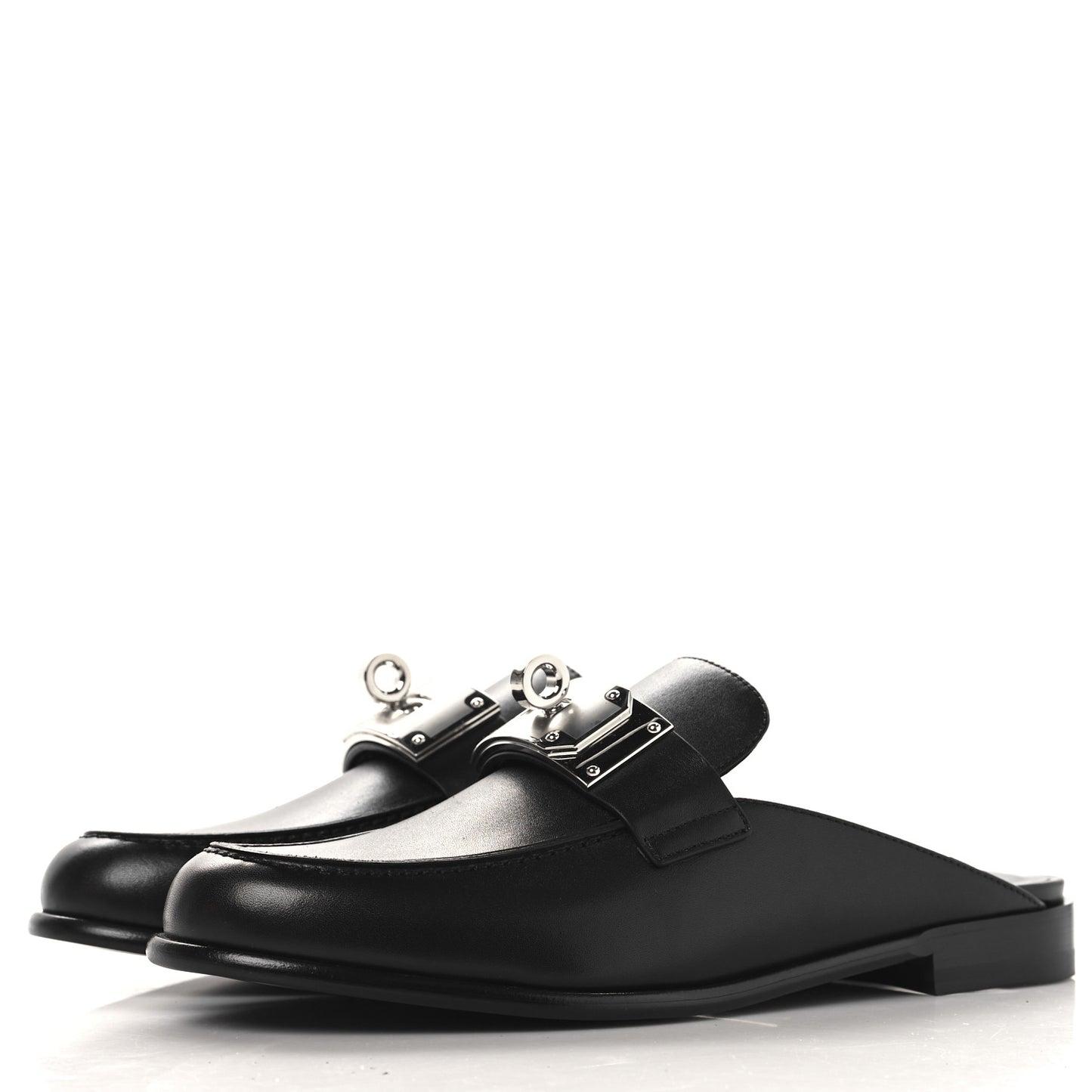 Calfskin Iota Mules 40 Black