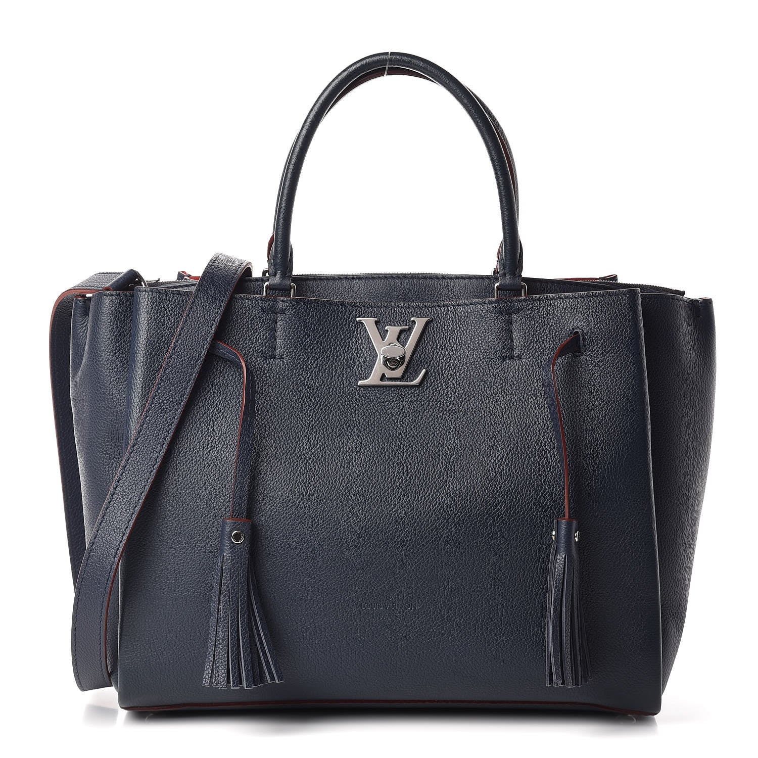 Louis Vuitton Calfskin Lockmeto Marine Rouge 1 of 10