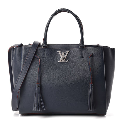 Louis Vuitton Calfskin Lockmeto Marine Rouge 1 of 10