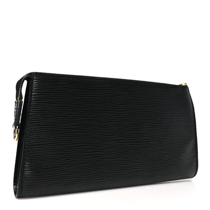 Louis Vuitton Epi Pochette Accessories 24 Black 3 of 9