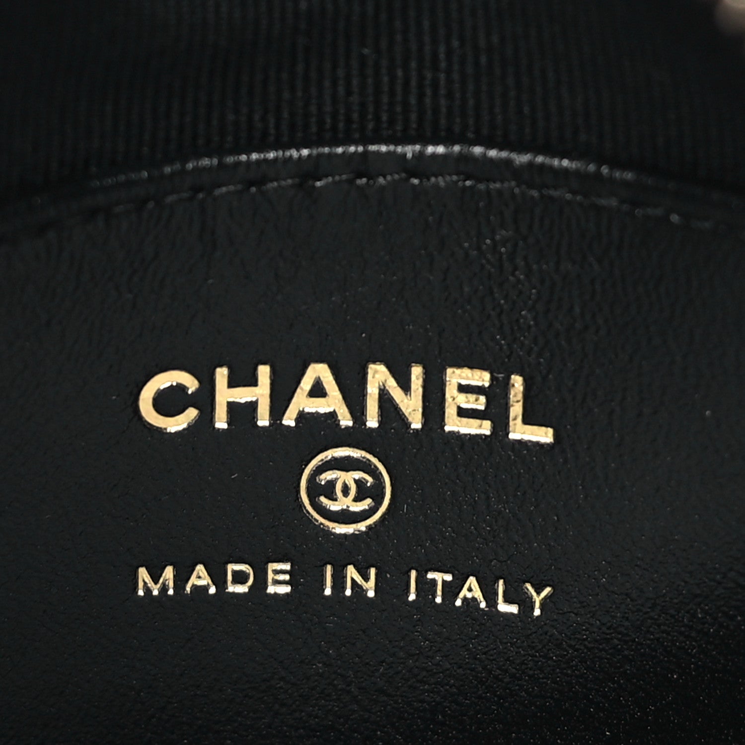 Chanel Lambskin Quilted Chain Around Pouch Black 6 of 8