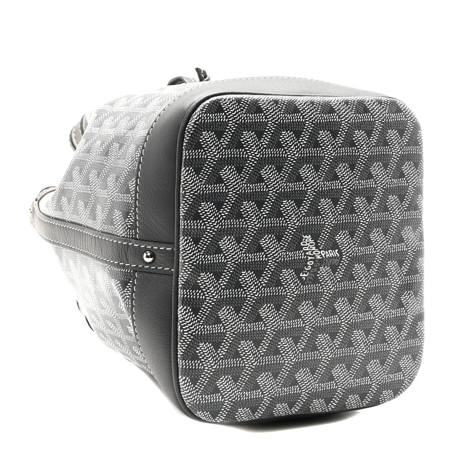 Goyardine Petit Flot Bucket Bag PM Grey