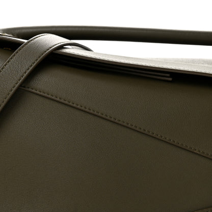 Loewe Calfskin Small Puzzle Edge Bag Dark Khaki Green 8 of 13