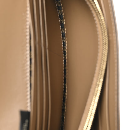 Fendi Fabric Jacquard FF 1974 Continental Wallet On Chain Tobacco Moro 5 of 11