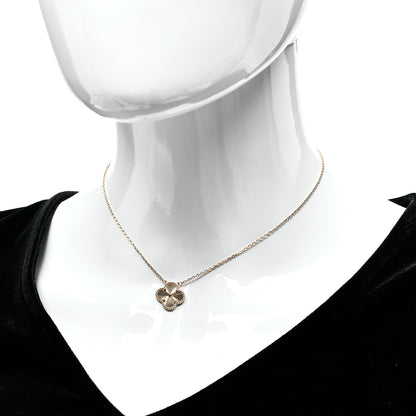 Van Cleef & Arpels 18K Yellow Gold Guilloche Vintage Alhambra Pendant Necklace 4 of 8