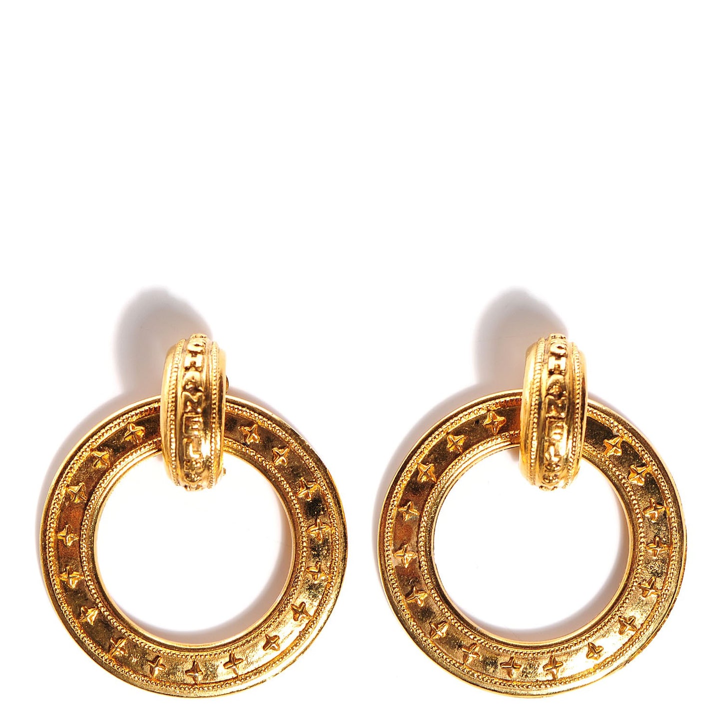Hoop Clip On Earrings Gold