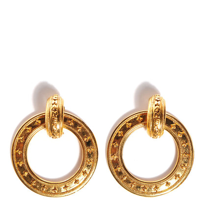 Chanel Hoop Clip On Earrings Gold 1 of 4