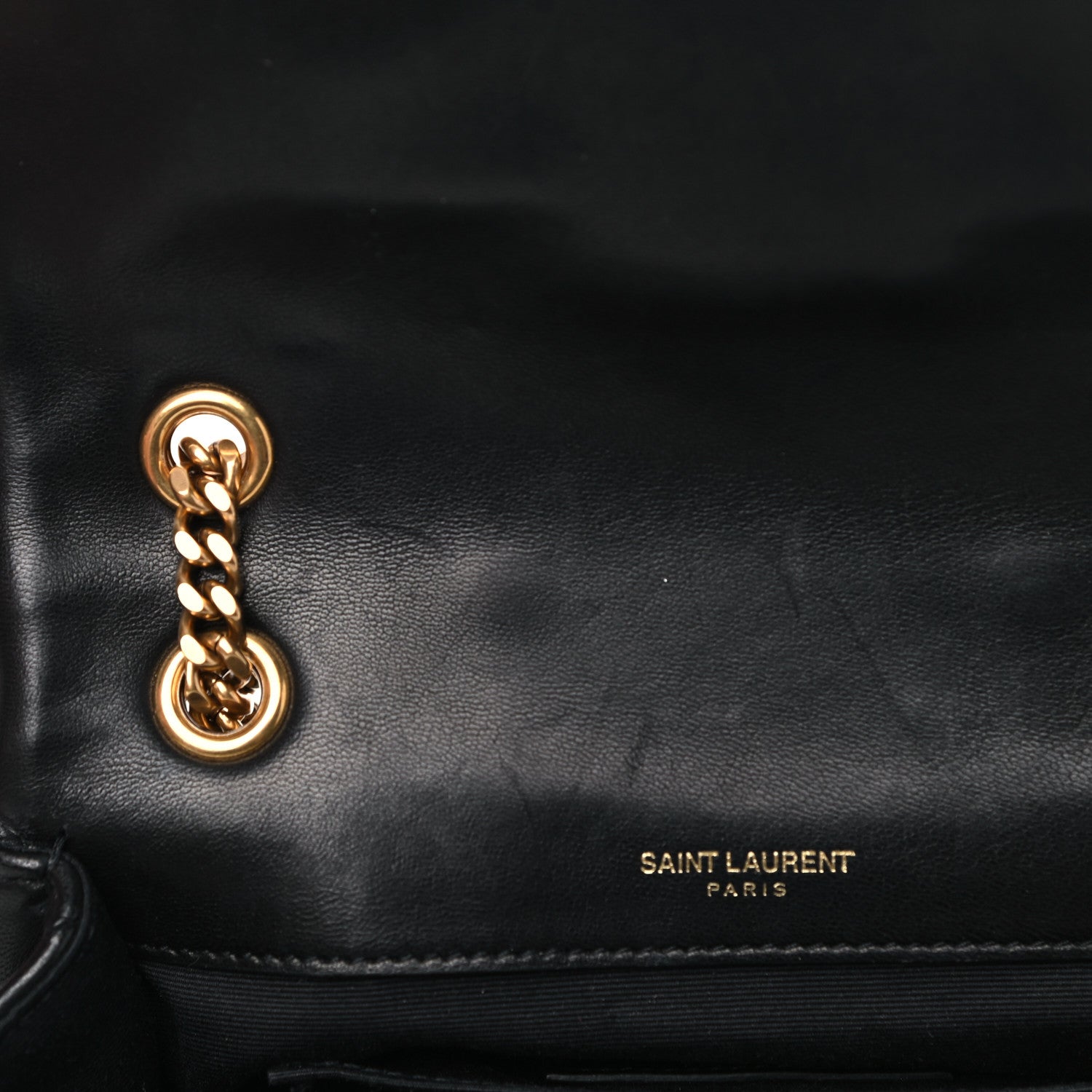 Saint Laurent Lambskin Patchwork Monogram Small Jamie Black 9 of 16