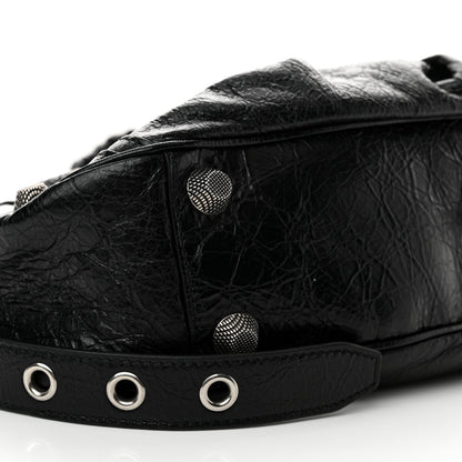 Balenciaga Agneau Arena Small Le Cagole Shoulder Bag Black 10 of 11