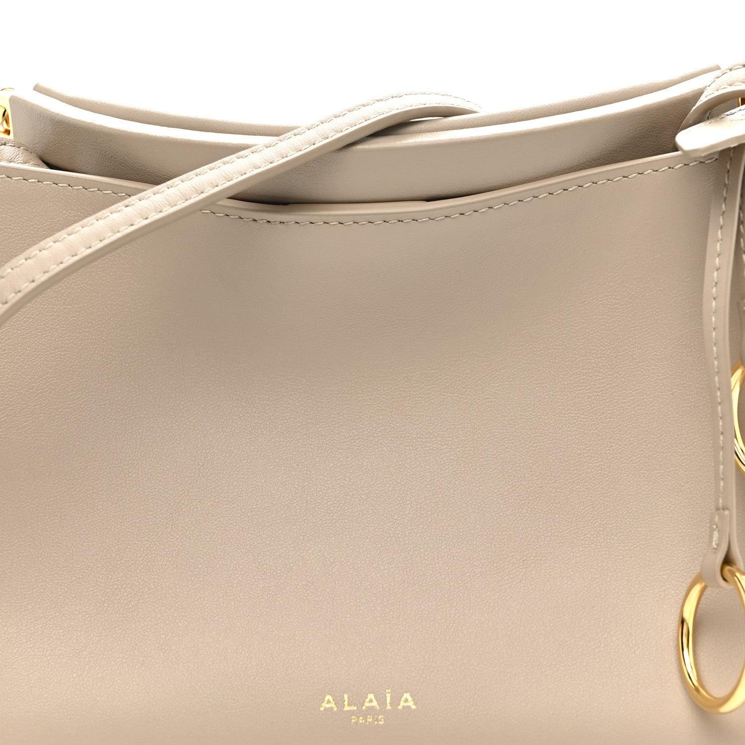Alaia Calfskin Small Le Click Bag Grege 8 of 10