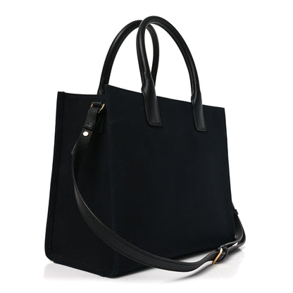 Versace Canvas Calfskin La Medusa Small Tote Tote Black 3 of 9
