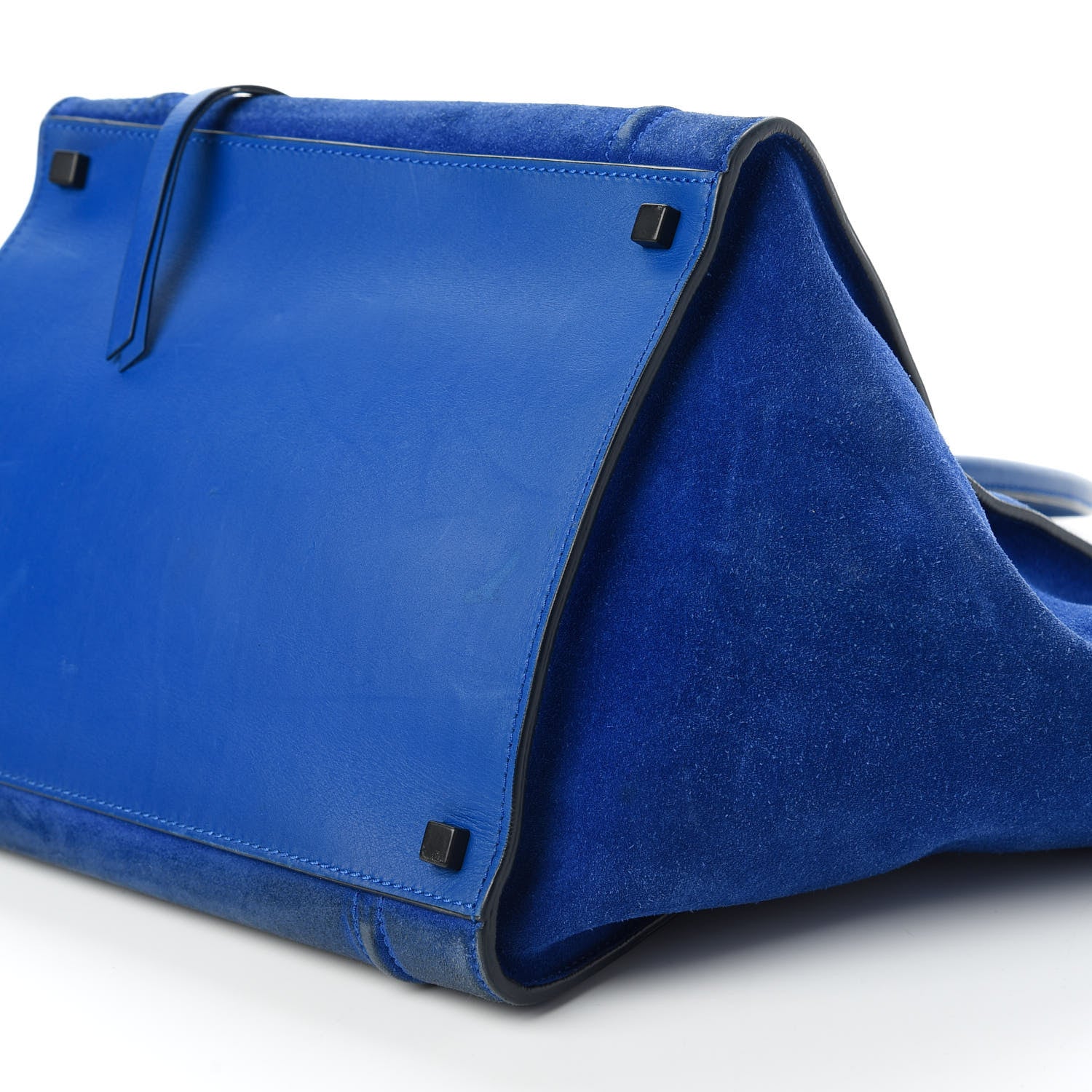Celine Suede Medium Phantom Luggage Royal Blue 7 of 10