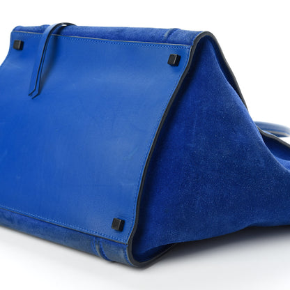 Celine Suede Medium Phantom Luggage Royal Blue 7 of 10