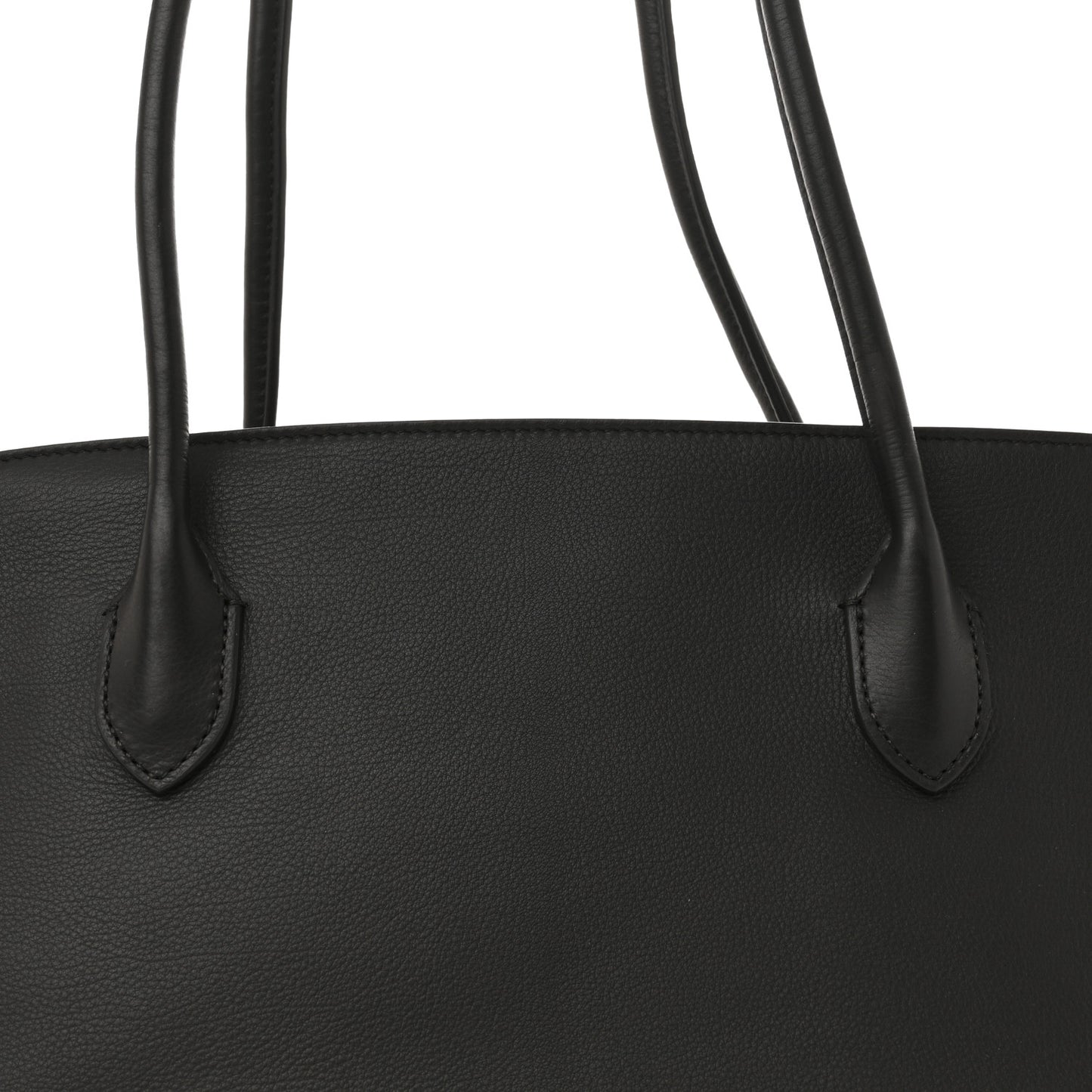 Grained Calfskin Terrasse Bag Dark Brown
