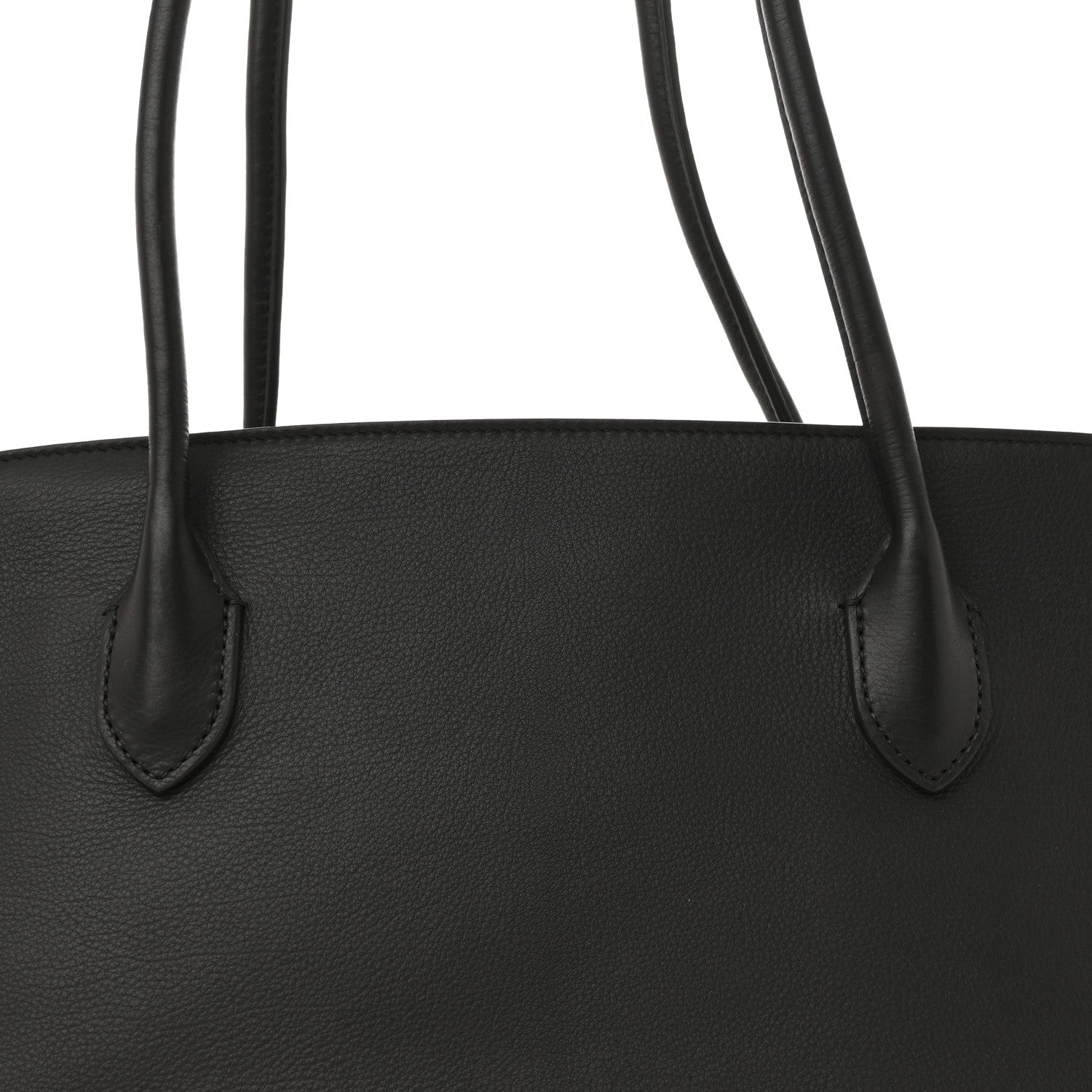 The Row Grained Calfskin Terrasse Bag Dark Brown 7 of 9