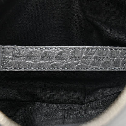 Balenciaga Extra Supple Calfskin Crocodile Embossed Small Le Cagole Shoulder Bag Balenciaga Grey 8 of 11