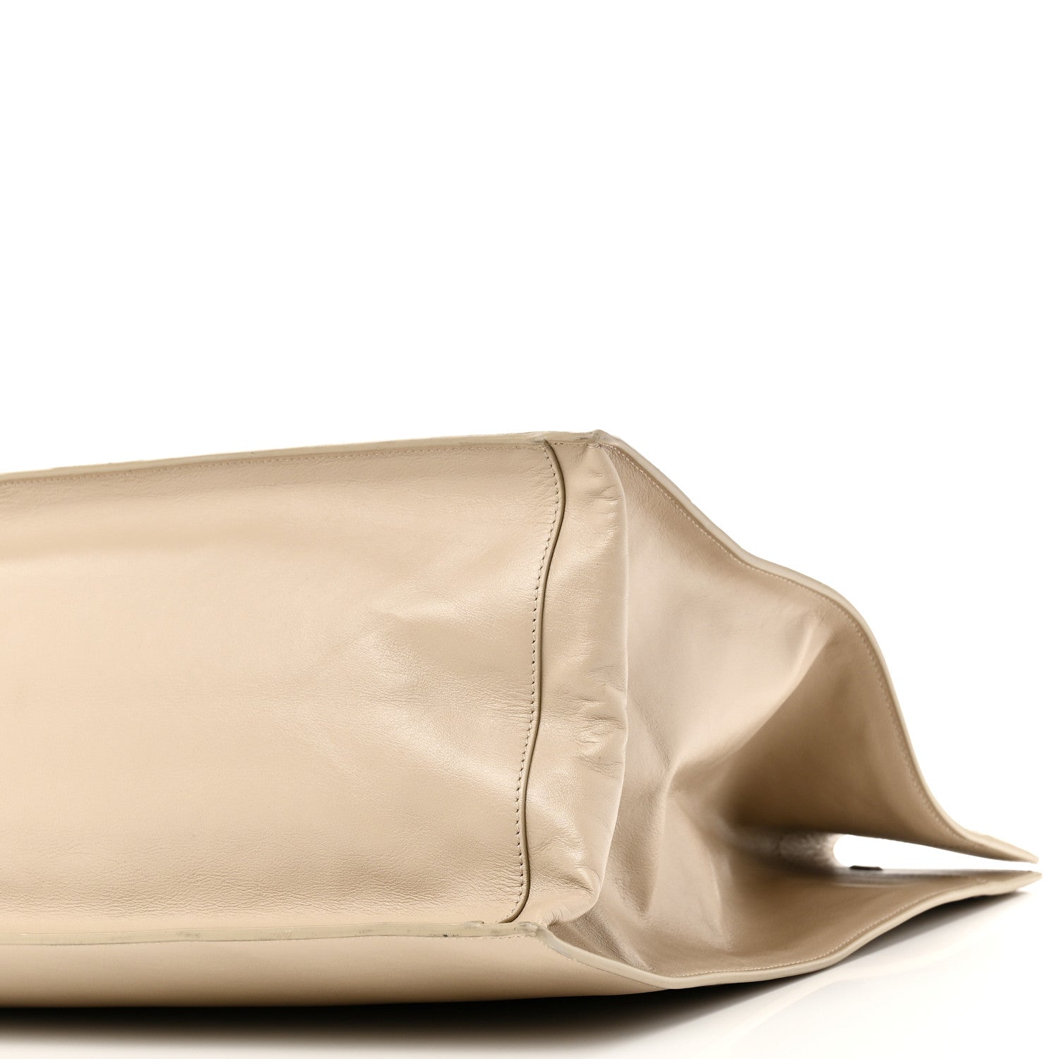 Saint Laurent Vitello Large Rive Gauche Tote Sea Salt 10 of 10