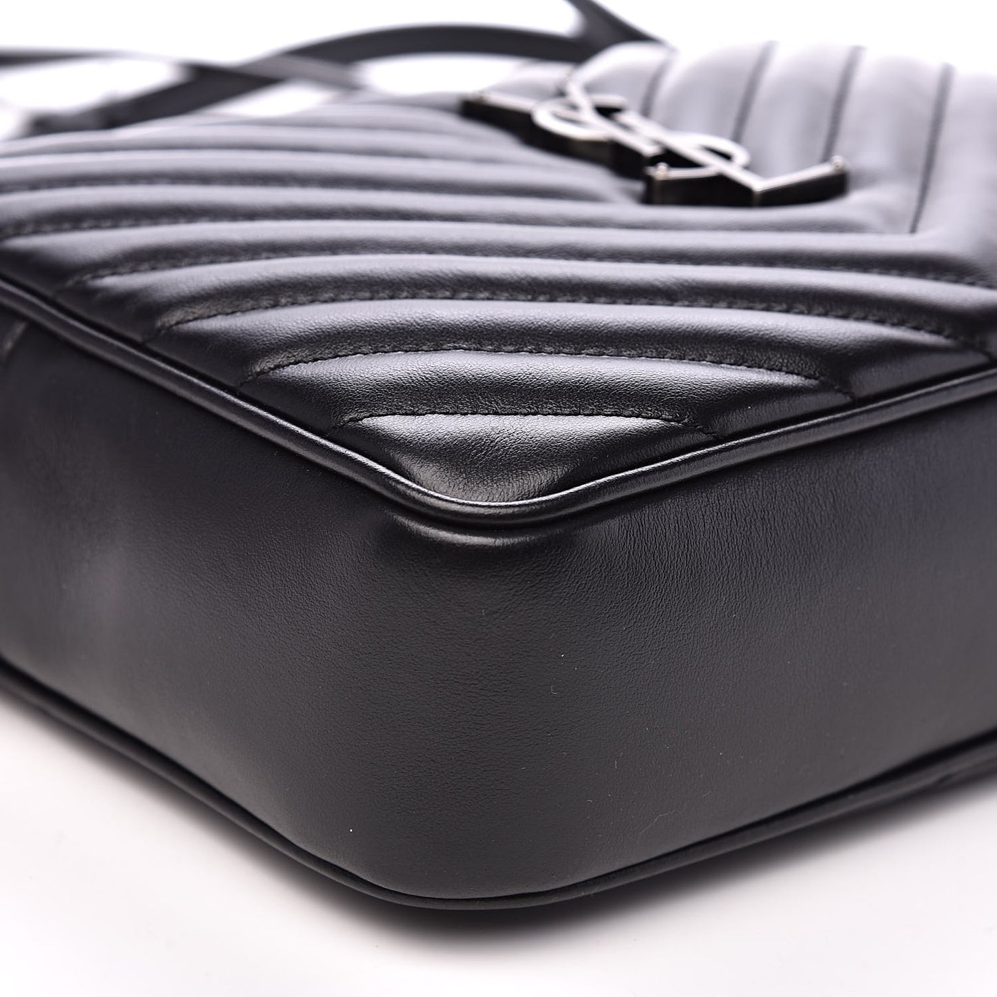 Calfskin Matelasse Monogram Lou Camera Bag Black