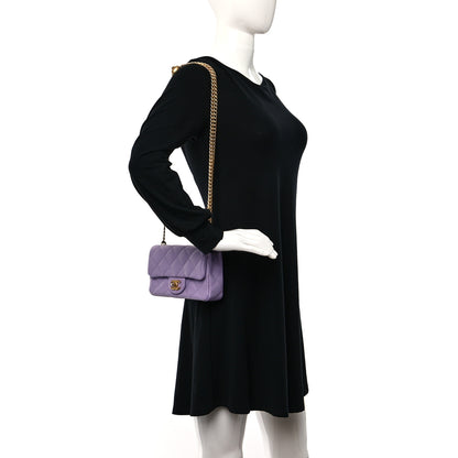 Chanel Caviar Quilted Mini Rectangular Sweetheart Flap Lilac 3 of 9