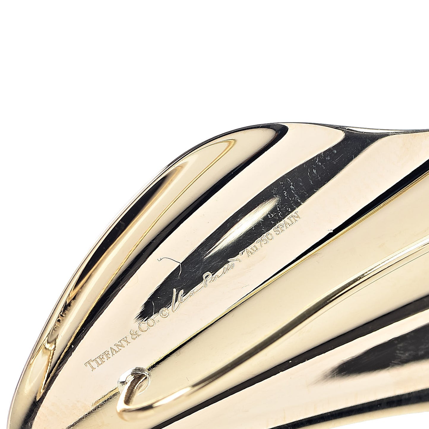 18K Yellow Gold Elsa Peretti High Tide Earrings