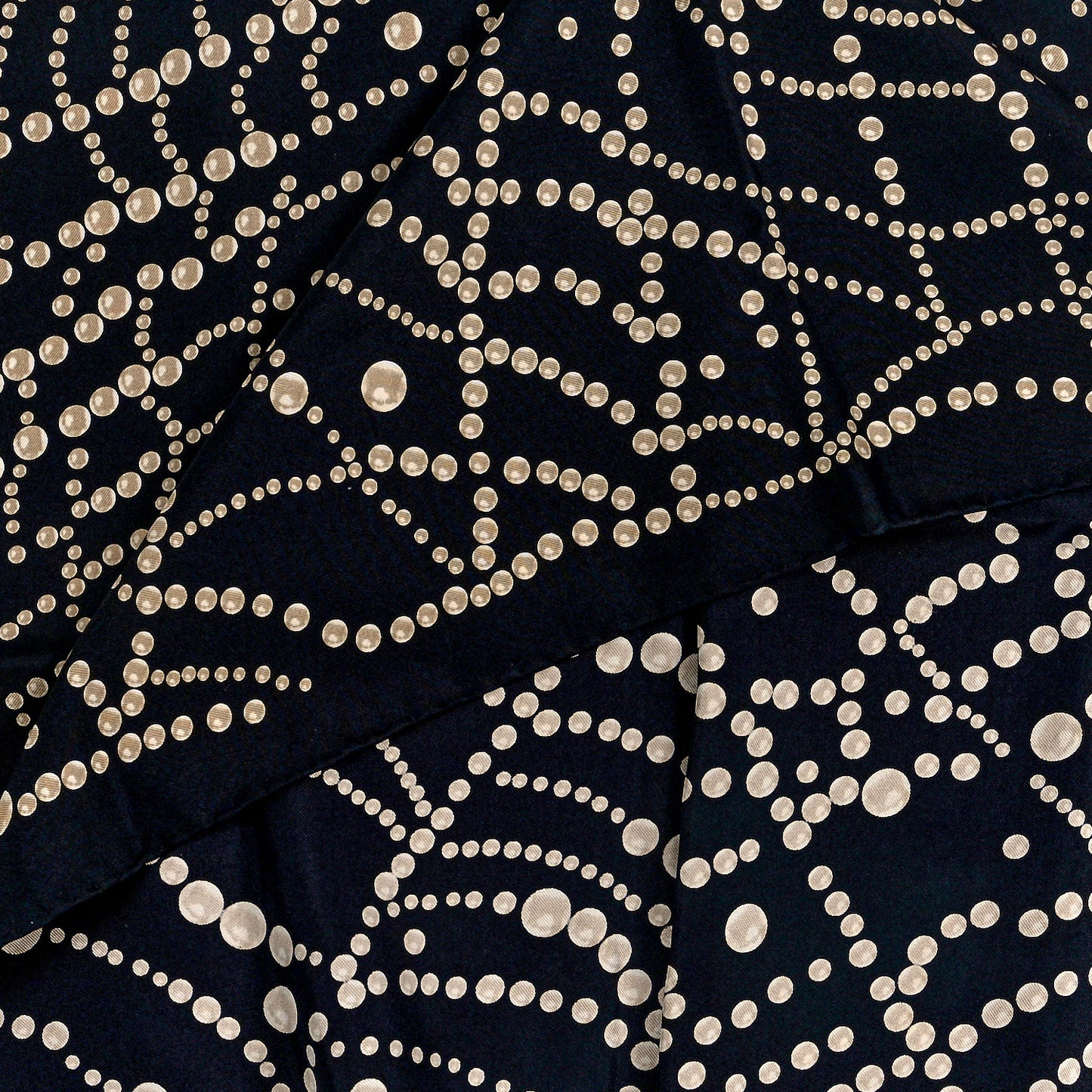 Silk N°5 Perfume Square Scarf Black Multicolor