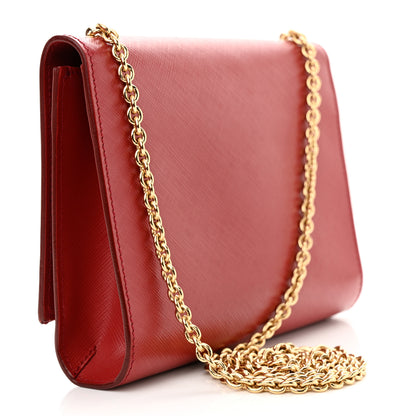 Salvatore Ferragamo Hammered Calfskin Mini Miss Vara Bow Chain Bag Rosso 3 of 11