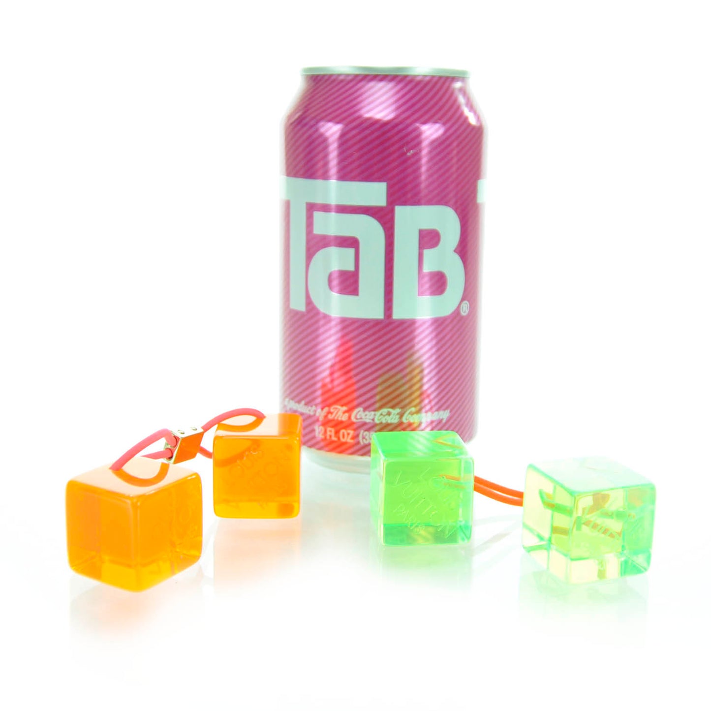 Resin Fluo Robert Wilson Hair Cubes Green Orange