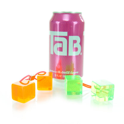 Louis Vuitton Resin Fluo Robert Wilson Hair Cubes Green Orange 2 of 7