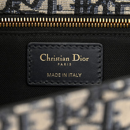 Christian Dior Oblique 30 Montaigne Chain Flap Bag Blue 6 of 9