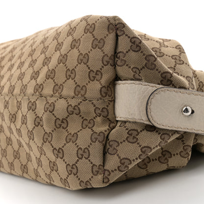 Gucci Monogram Bamboo Bar Tassel Shoulder Bag White 10 of 16