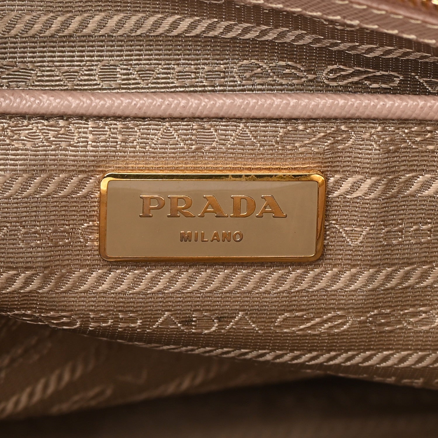 Prada Saffiano Large Galleria Double Zip Tote Cammeo 8 of 29