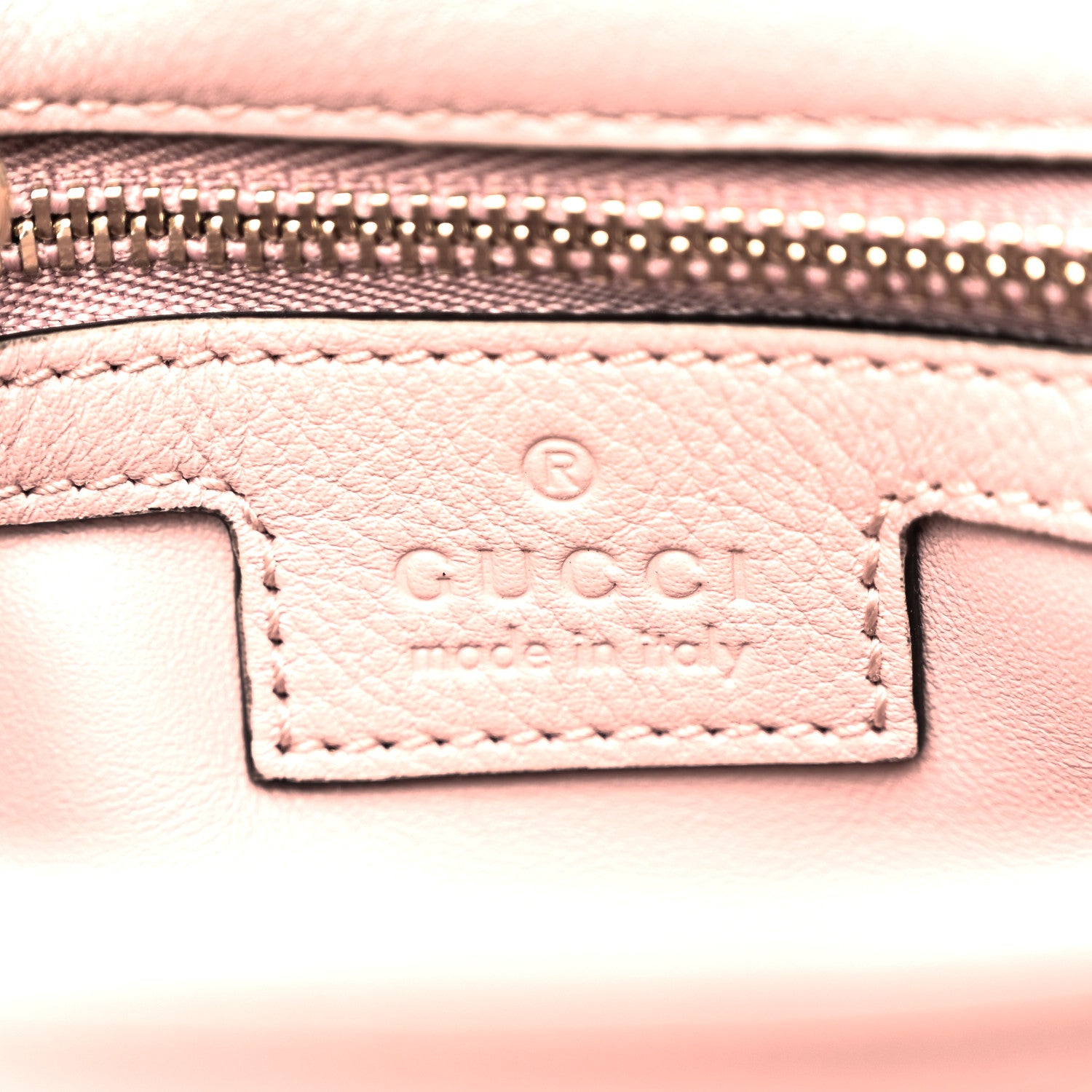 Gucci Roxy Calfskin Web Medium Blondie Top Handle Shoulder Flap Bag Powder Pink 7 of 12