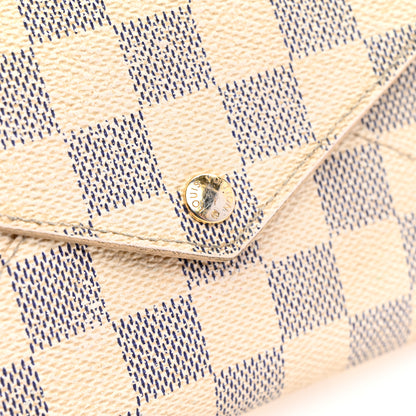 Louis Vuitton Damier Azur Long Origami Wallet 9 of 11