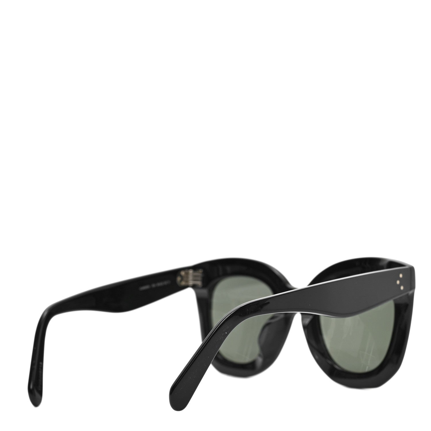 Celine Oversized Round Sunglasses CL4005FN Black 4 of 6