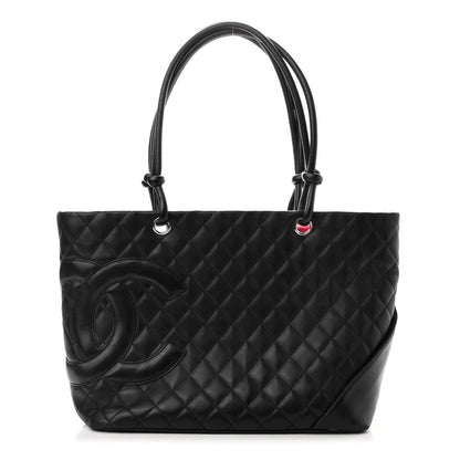 Chanel Calfskin Quilted Large Cambon Tote Black 1 of 10